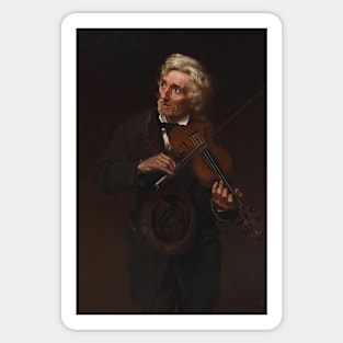 A Merry Air and a Sad Heart by John George Brown Sticker